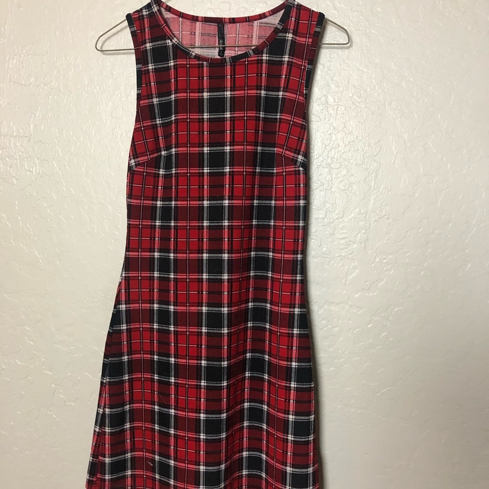 🔥plaid mini dress